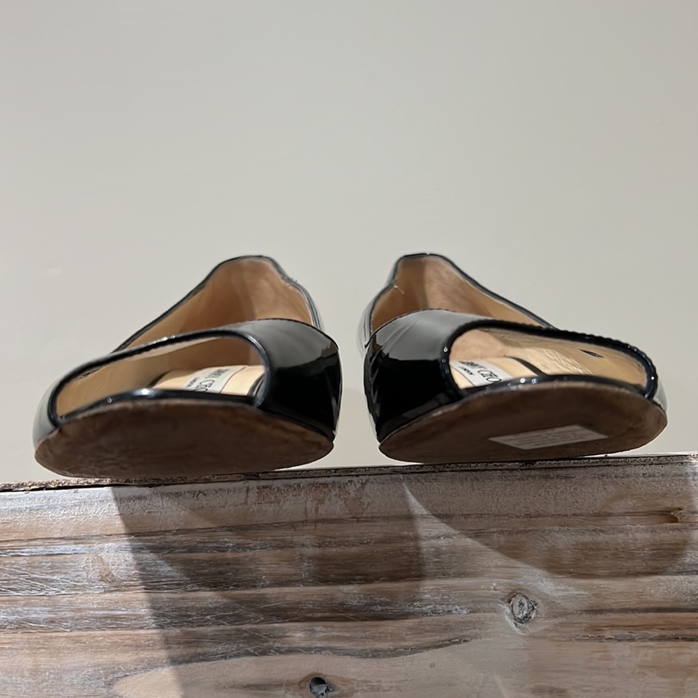 Jimmy Choo Patent Leather Pump Heel Size 38 1/2 U.S. 7 1/2 Apox. - Picture 13 of 15